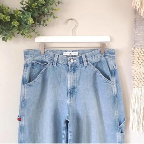 Vintage Y2K/2000s Tommy Hilfiger Carpenter Jeans Women's size 12 - Picture 2 of 7